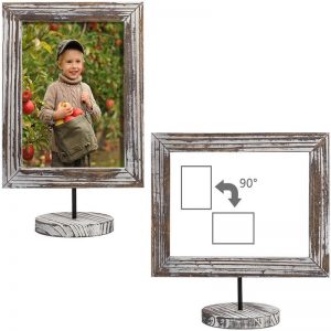 Double Sided Wooden Photo Frame