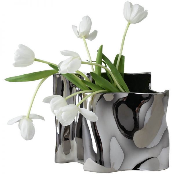 Electroplated Ceramic Vase
