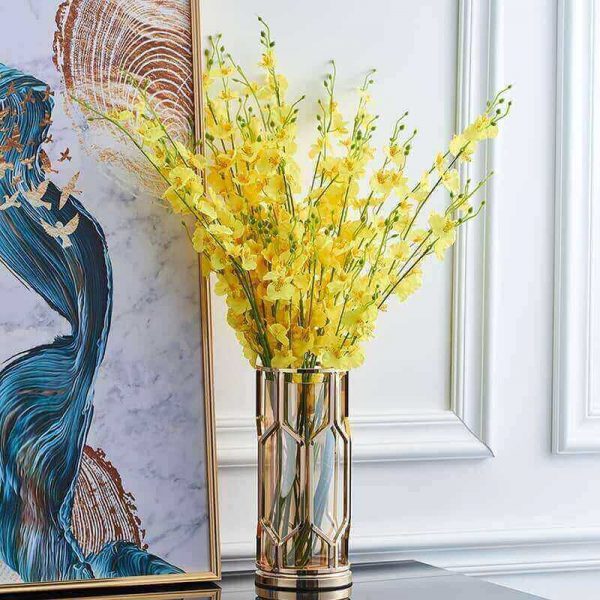 Wrought Iron Glass Vase