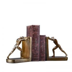 Coppery Resin Bookends