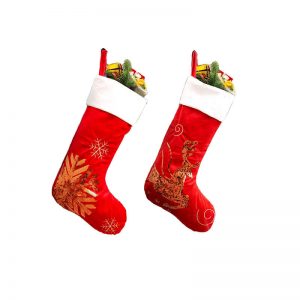 Embroidered Christmas Socks